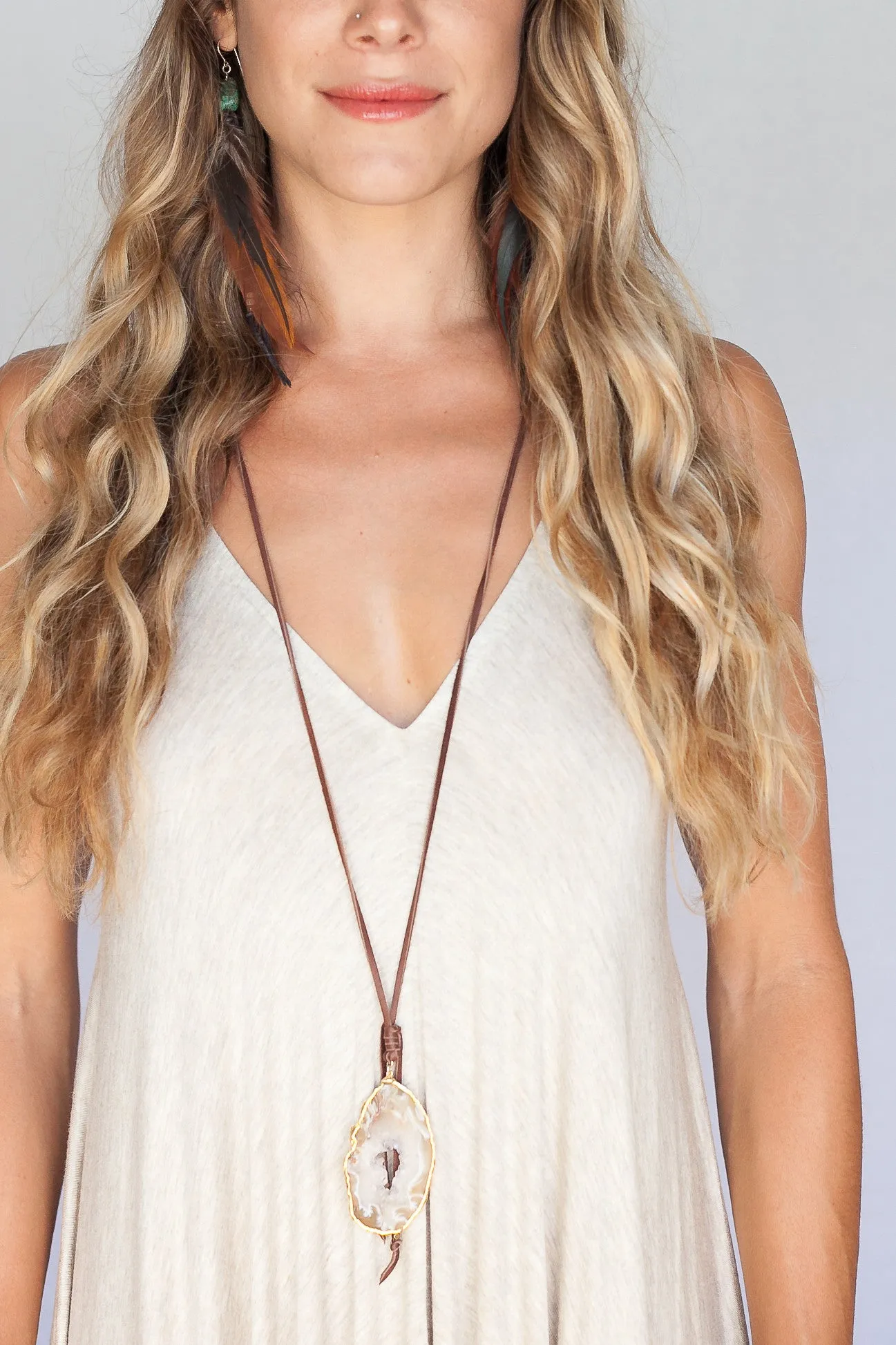 Geode Earth Necklace