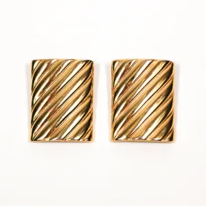 Givenchy  Couture Bold Gold Statement Earrings