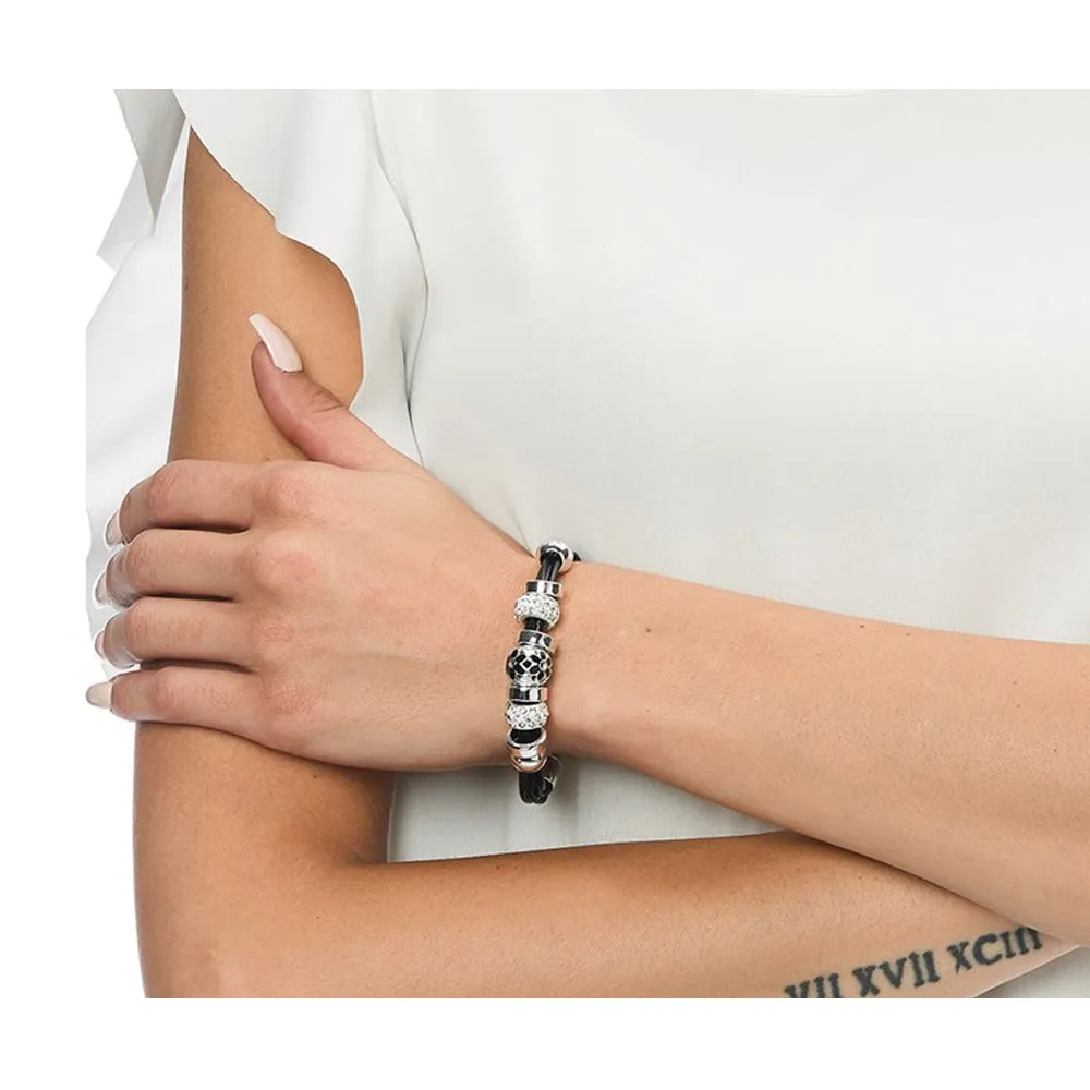 Glass Bead Bracelets, Black or Pink