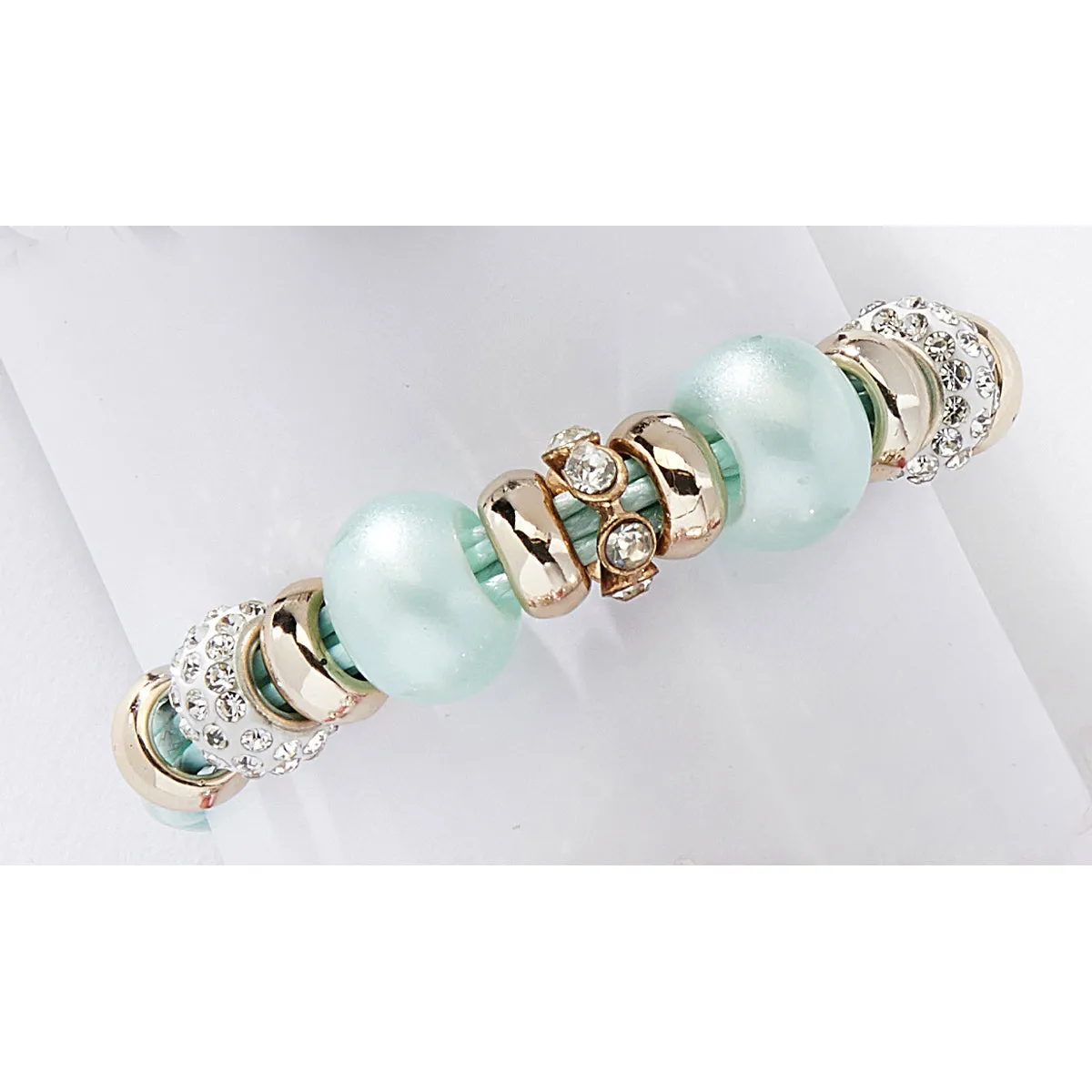 Glass Bead Bracelets, Black or Pink