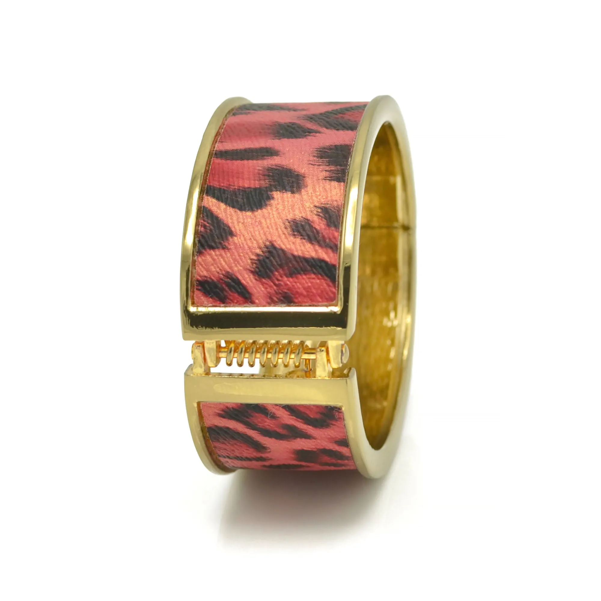 Gold Animal print Faux bracelet #SCXC-0913-16_RED (TD14