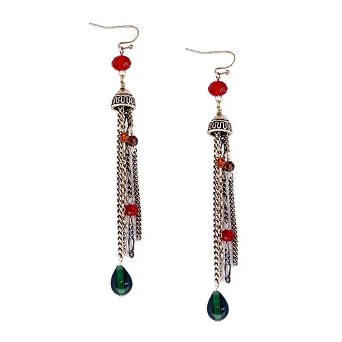 GOLD BROWN MIX EARRING  #SE30660-1_G-BRW_MIX (FE3)