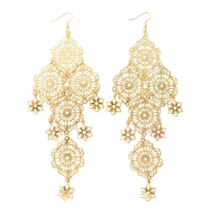 Gold medium estrella earrings