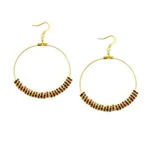 GOLD TOPAZ EARRINGS  #ER1325_G-TOPAZ (LC4)