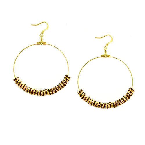 GOLD TOPAZ EARRINGS  #ER1325_G-TOPAZ (LC4)