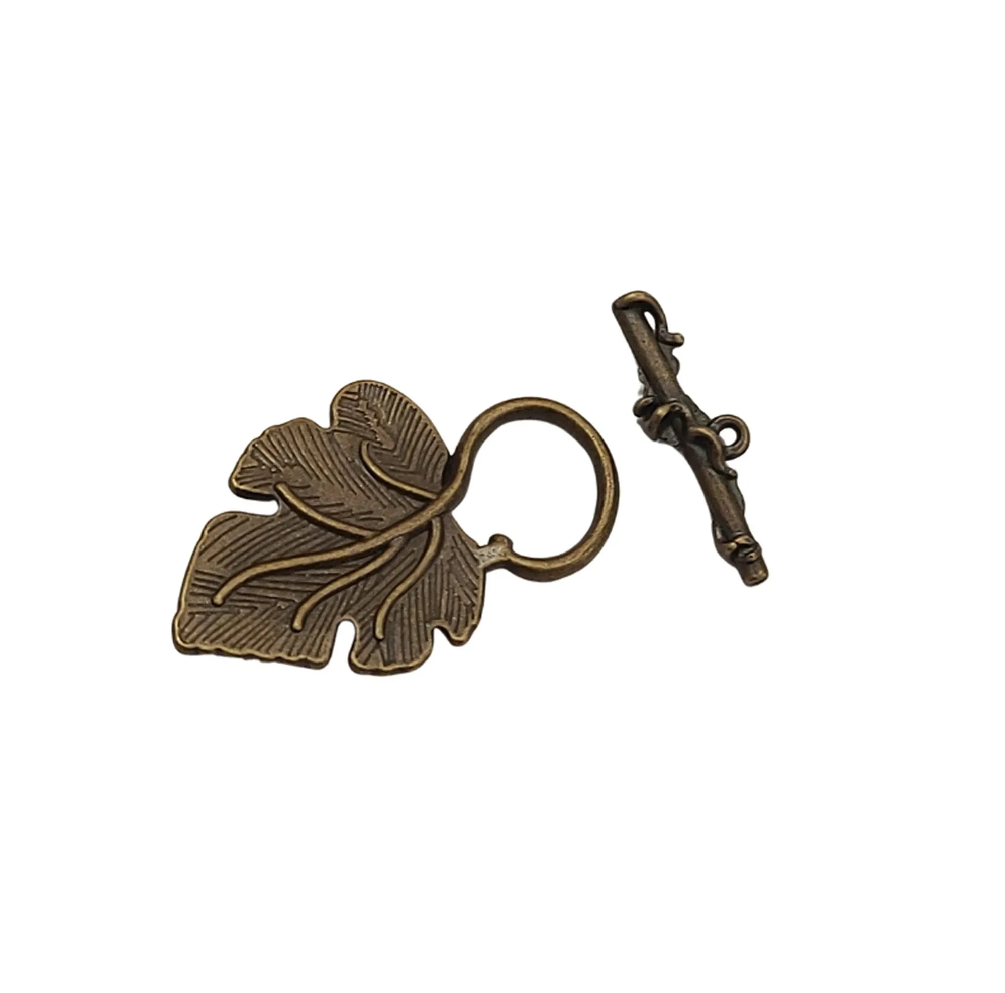 Grape Leaf Shape Toggle Clasp for Jewelry Making.
