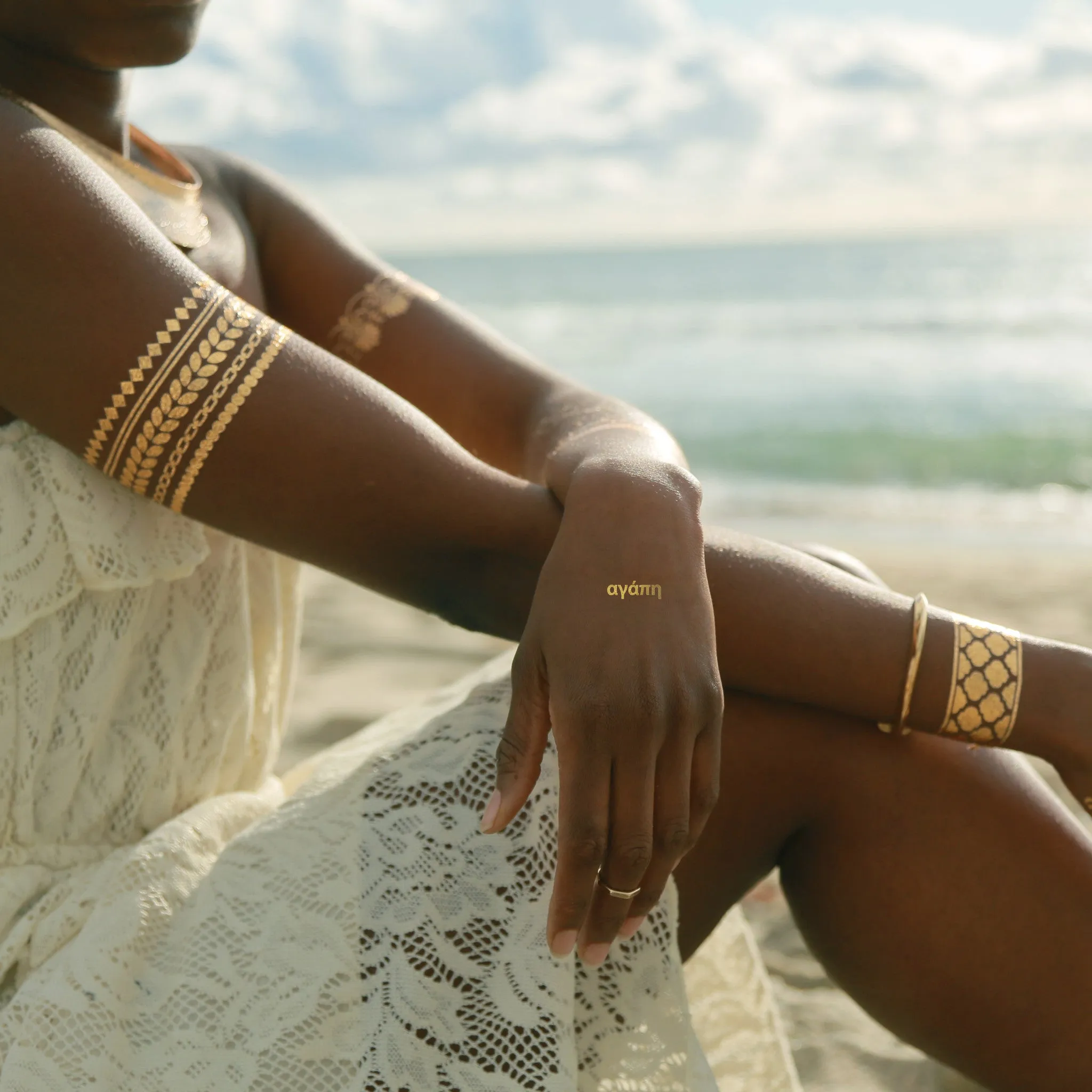 Greek Bracelets and Wings Set