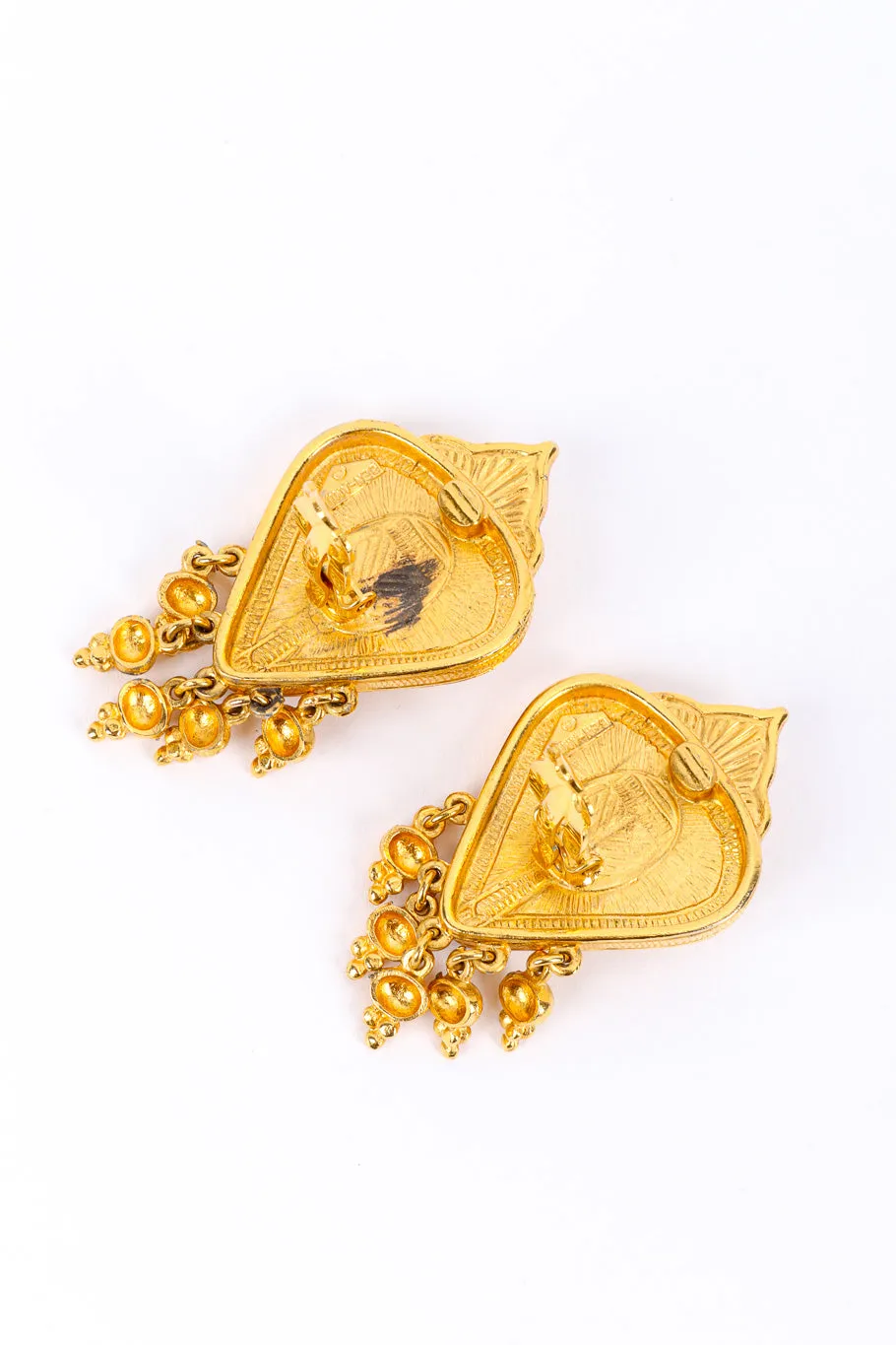 Gripoix Pearl Heart Necklace and Earrings Set