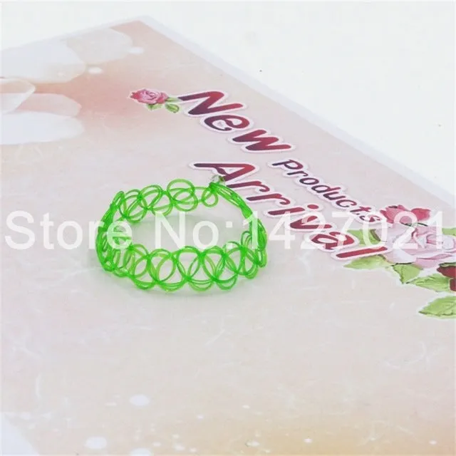 Handmade Hot Selling Vintage Stretch Tattoo bracelet Gothic Punk Grunge Henna Elastic with bracelet