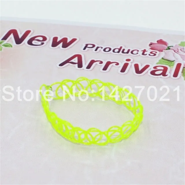 Handmade Hot Selling Vintage Stretch Tattoo bracelet Gothic Punk Grunge Henna Elastic with bracelet