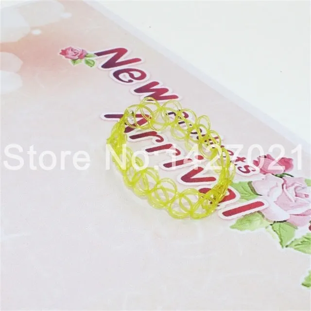 Handmade Hot Selling Vintage Stretch Tattoo bracelet Gothic Punk Grunge Henna Elastic with bracelet