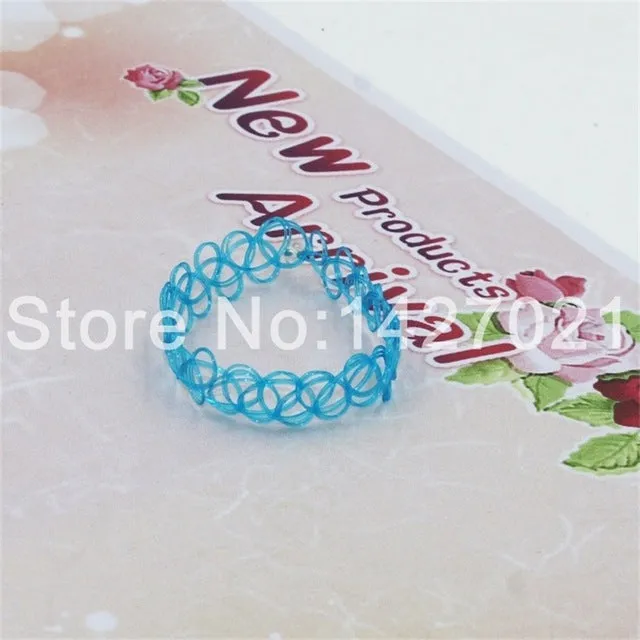 Handmade Hot Selling Vintage Stretch Tattoo bracelet Gothic Punk Grunge Henna Elastic with bracelet