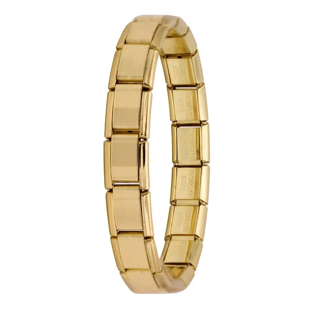Hapiship  Women's Jewelry 9mm Width  Elastic Charm Bracelet