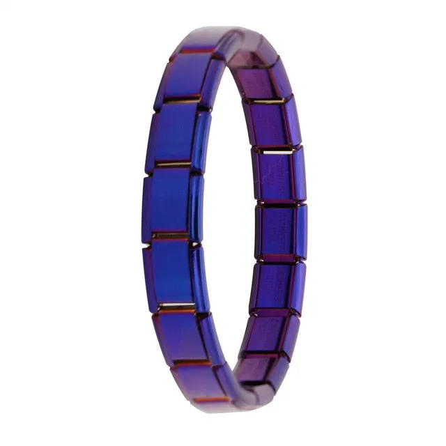 Hapiship  Women's Jewelry 9mm Width  Elastic Charm Bracelet