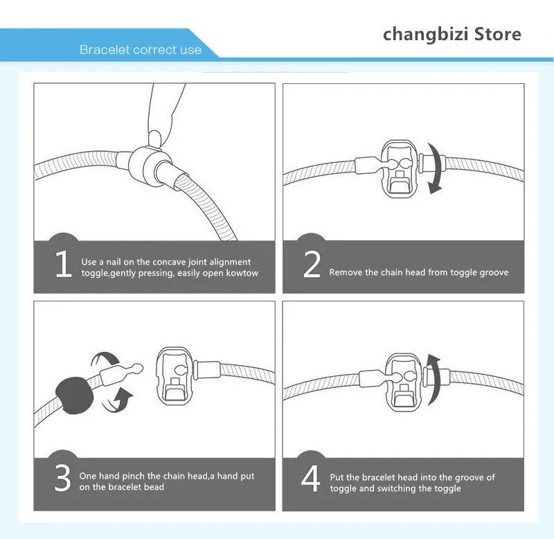 Heart Blue Gem Bangle Bracelet Pendant Charms Elegant Women's Gift