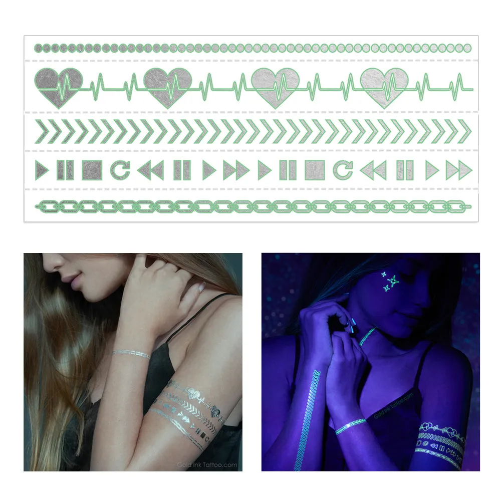 Heartbeat Bracelets Glow-in-dark