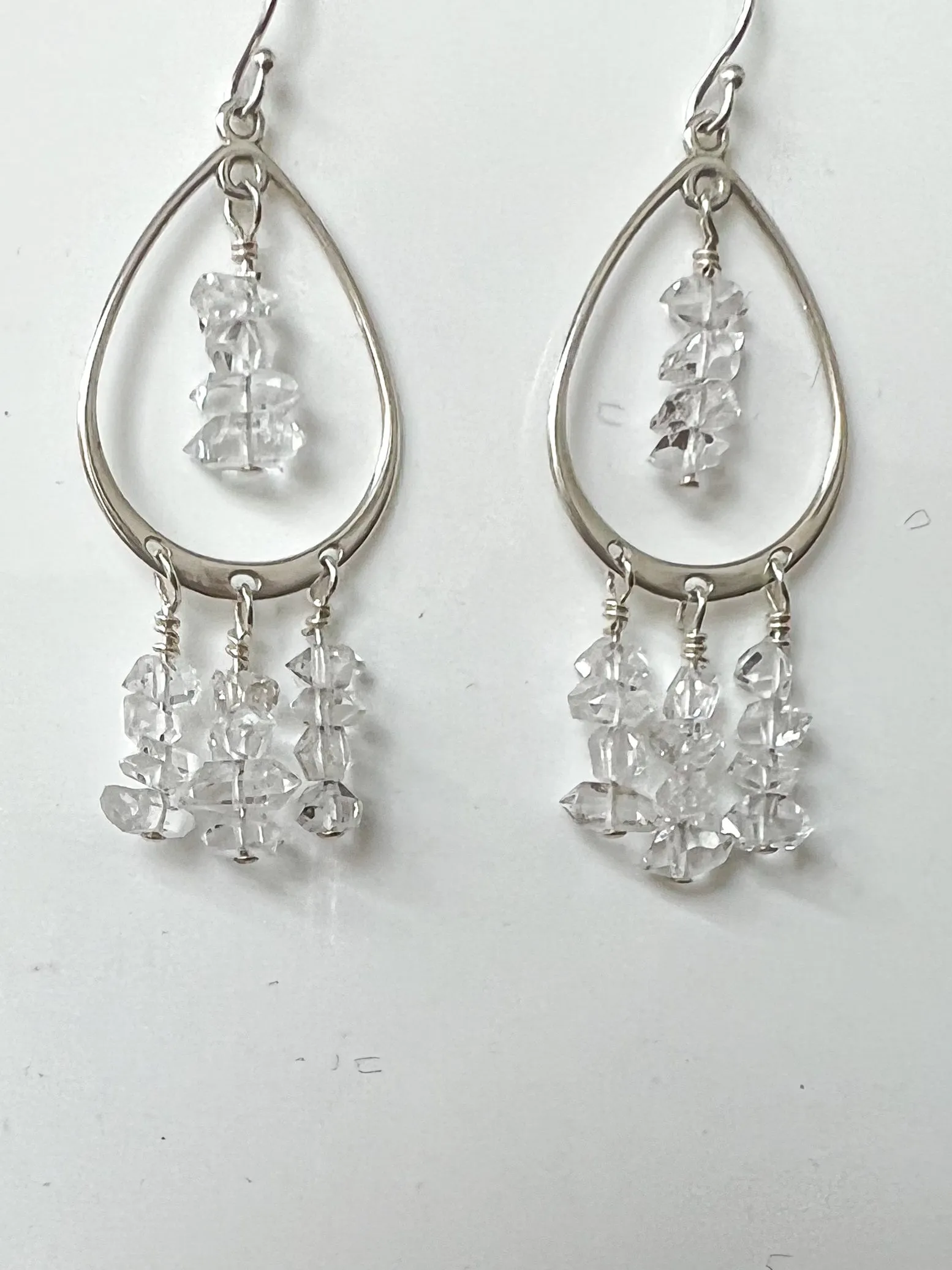 Herkimer Diamond Chandelier Earrings