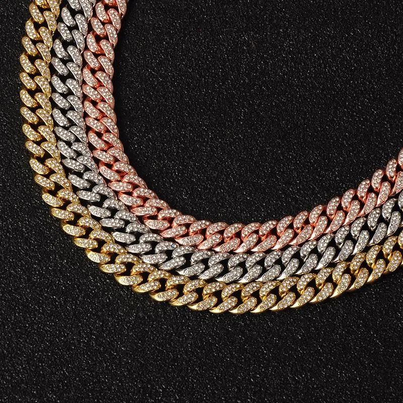 Hip Hop 13MM Bling Rapper Necklaces Set