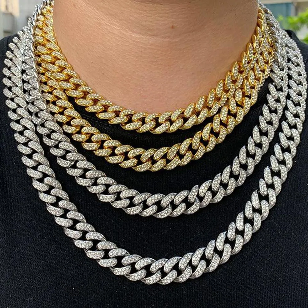 Hip Hop 13MM Bling Rapper Necklaces Set