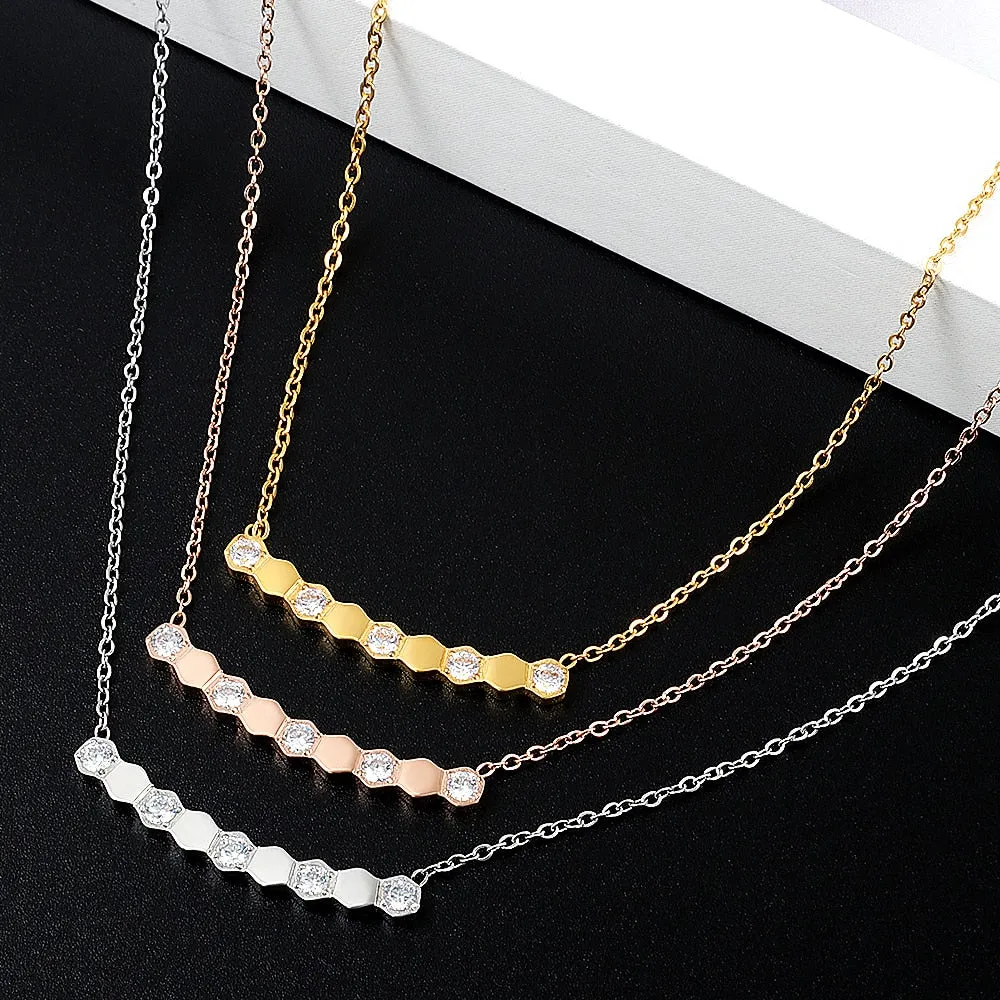 Honeycomb Style Necklace