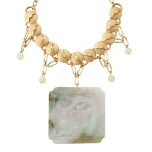 Jade dragon necklace