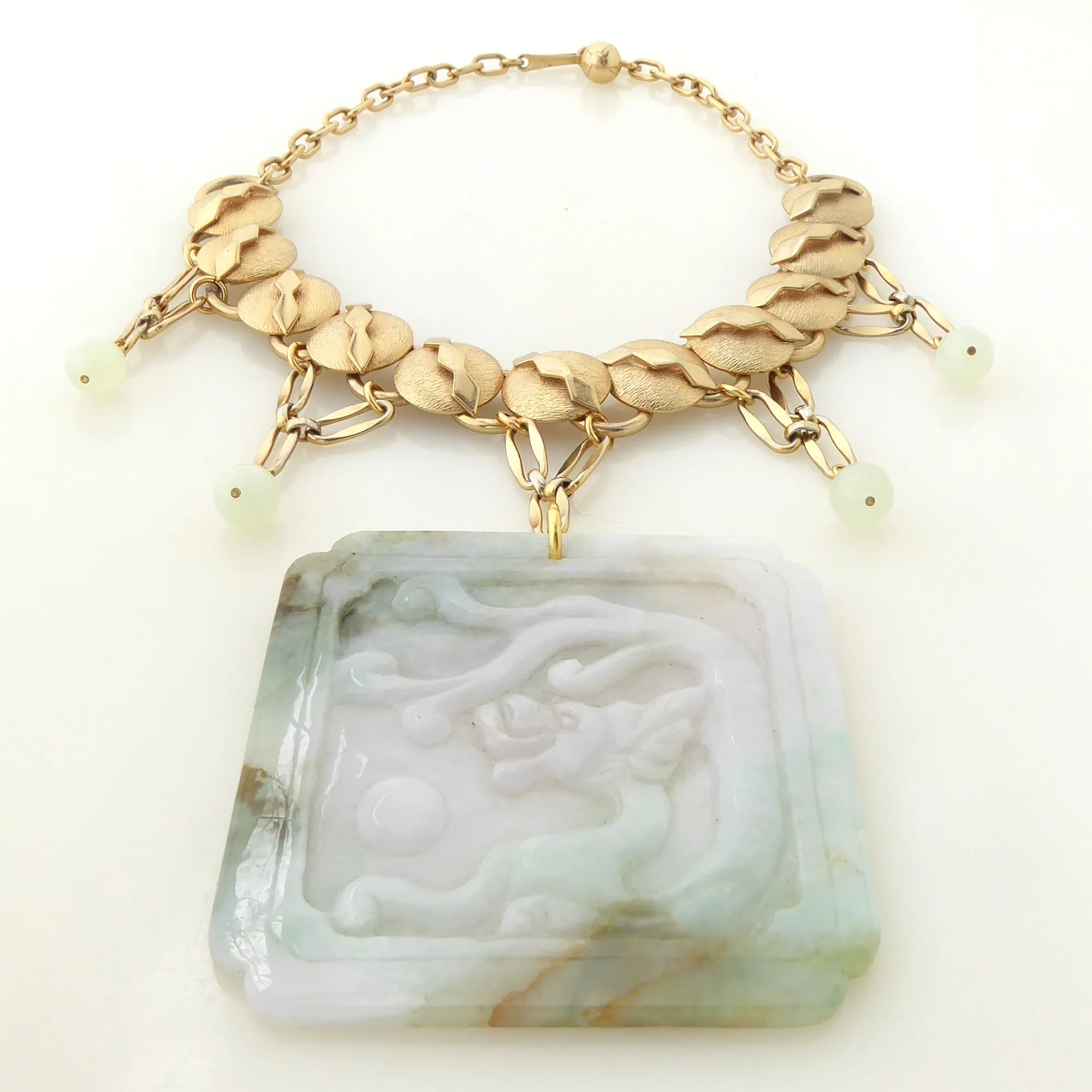 Jade dragon necklace
