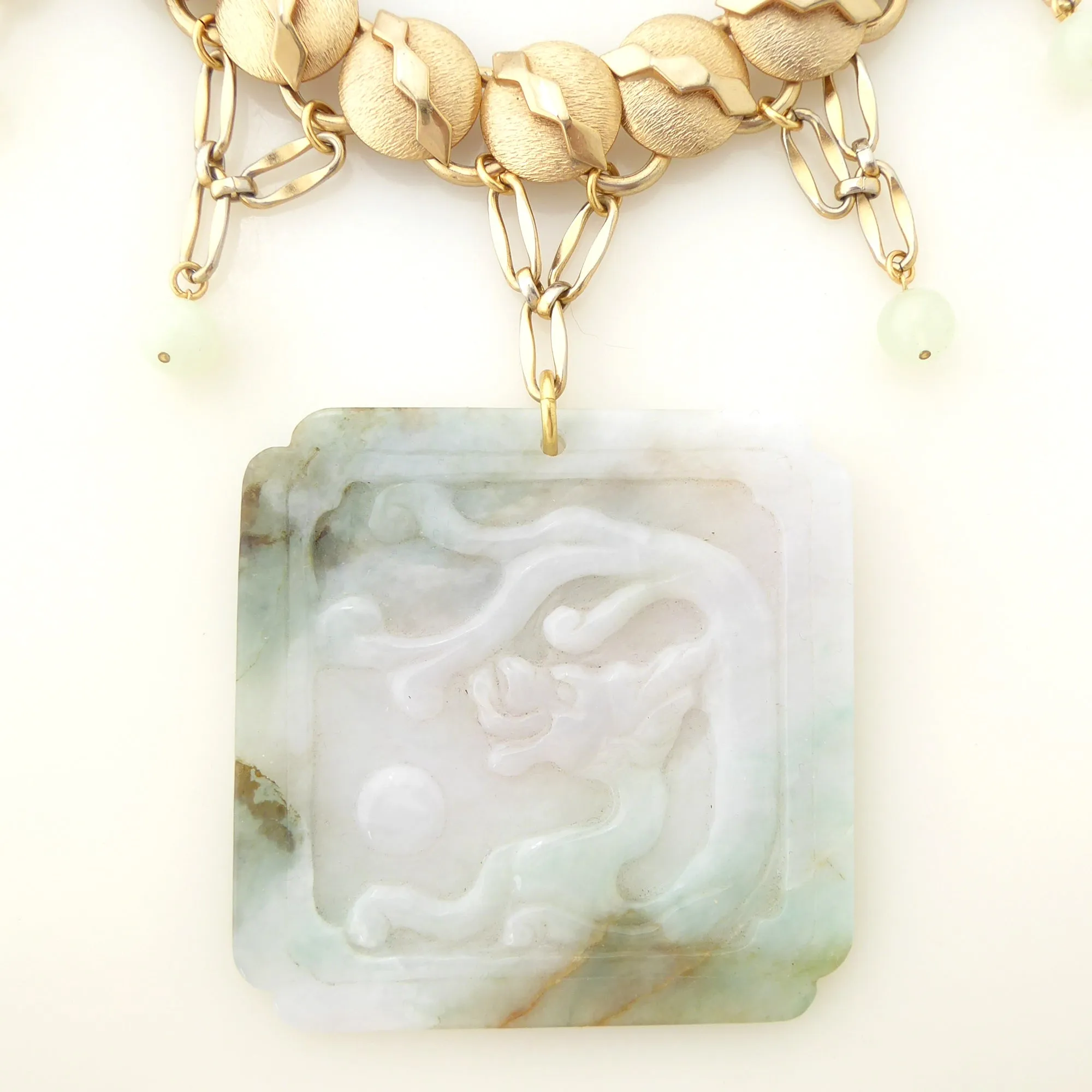 Jade dragon necklace