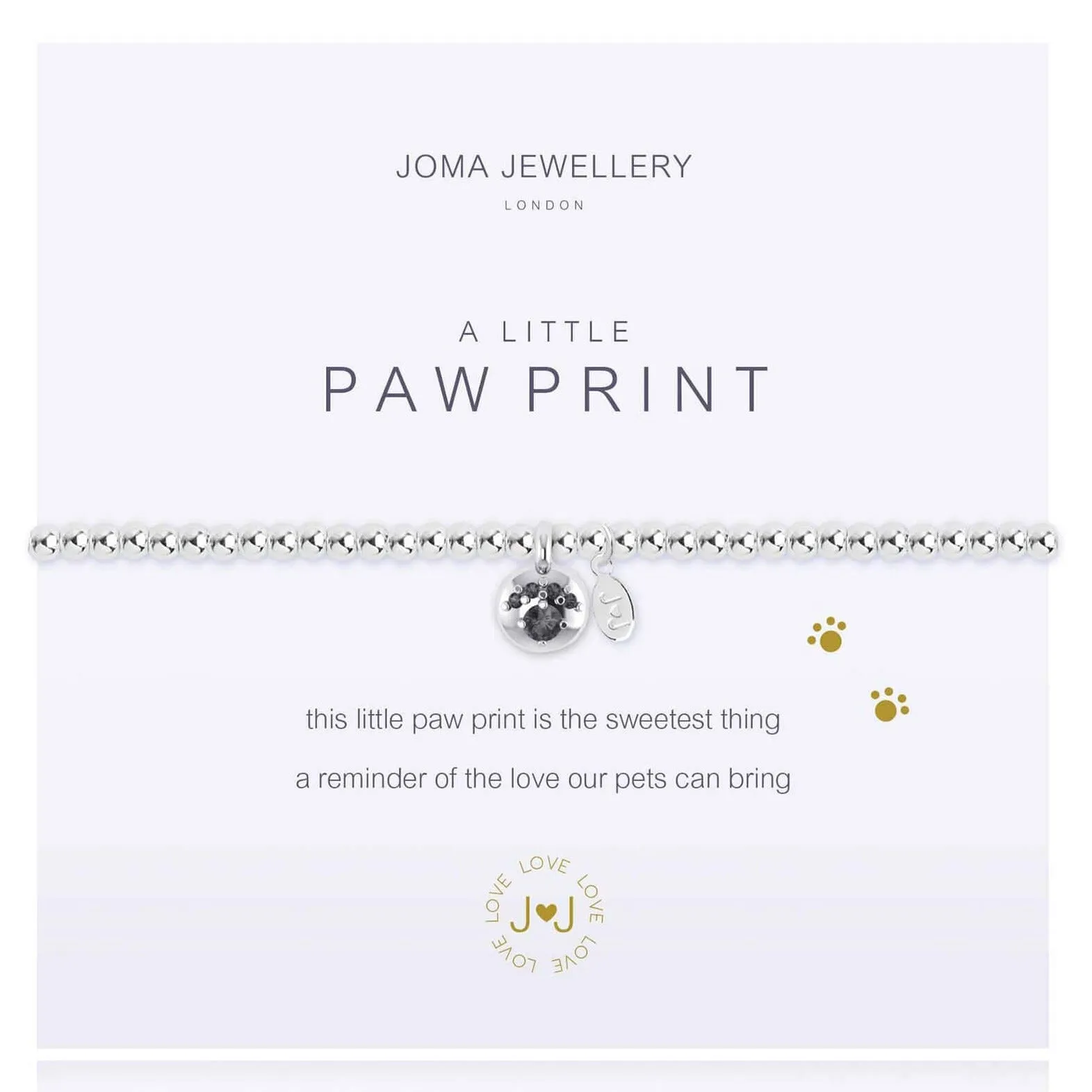 Joma Paw Print Bracelet