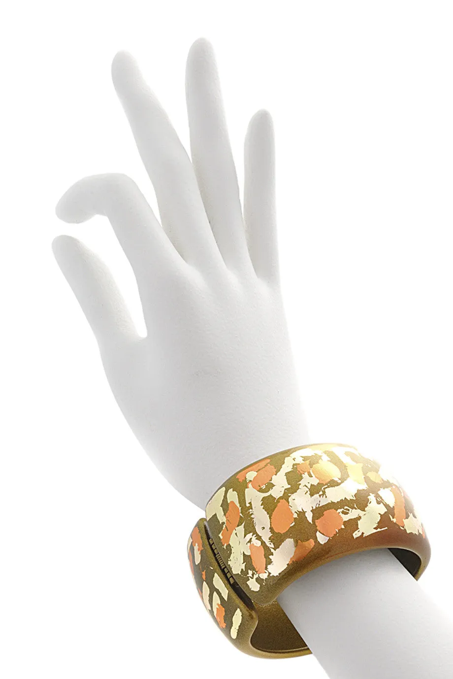 KENNETH JAY LANE Camouflage Olive Cuff