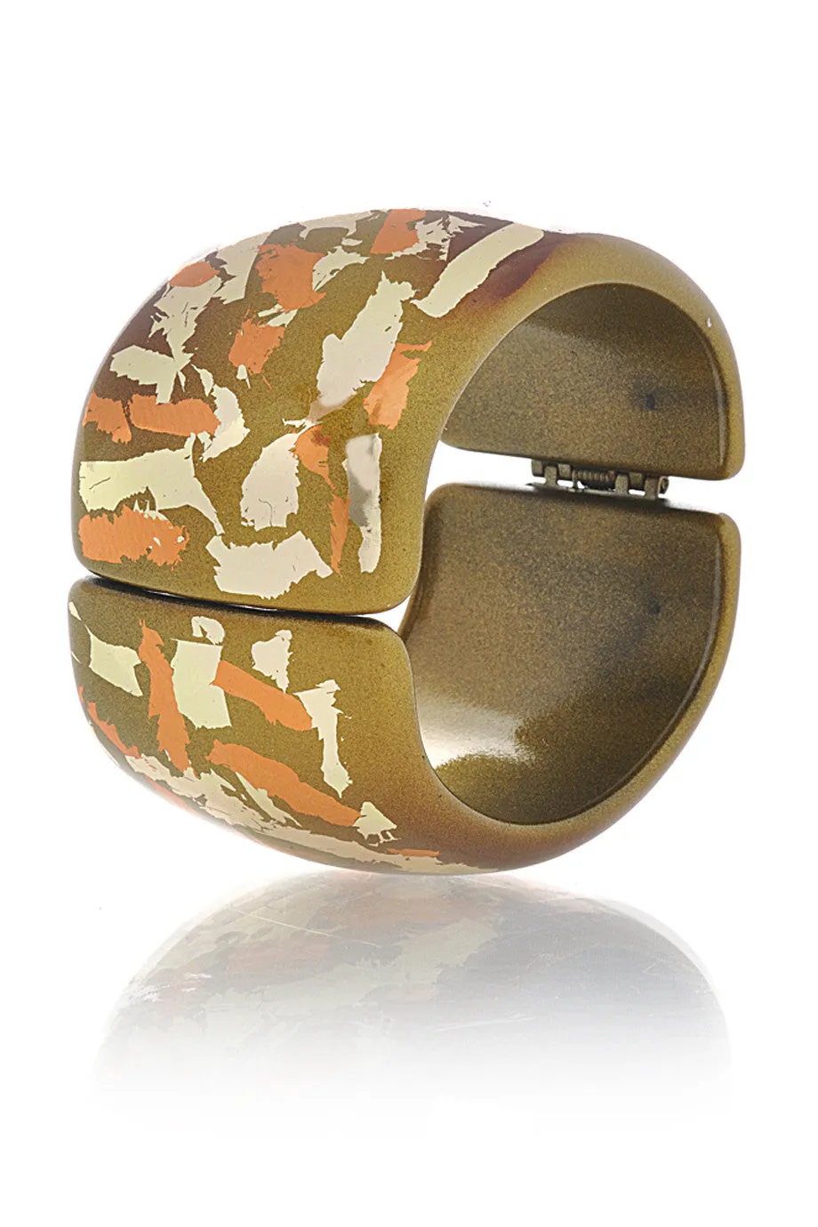 KENNETH JAY LANE Camouflage Olive Cuff