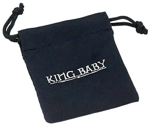 King Baby .925 Sterling Silver & Natural Stone 10mm Unisex Beaded Bracelet with Signature Crown Toggle Clasp - Blue Lapis Lazuli, 8-3/4"