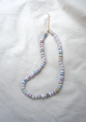 Knot Lavender Opal Candy Layering Neckalce