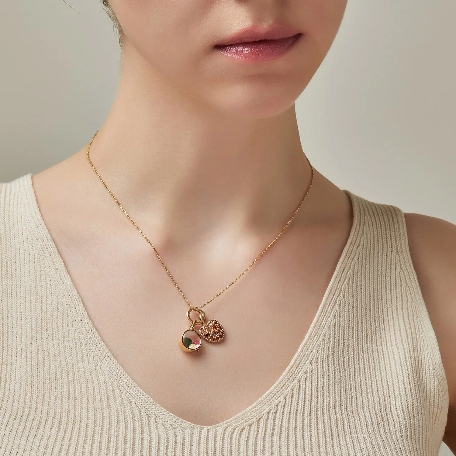 La vie de Paris Gold Necklace JDVNG3F01XX