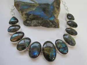 Labradorite Oval Necklace 3