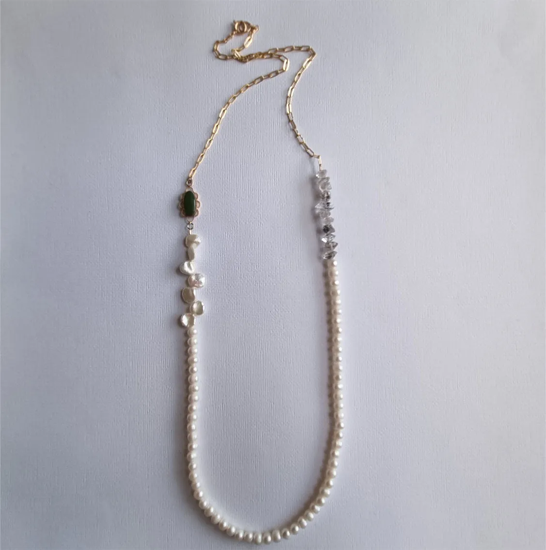 Lady Grey | long pearl chain necklace