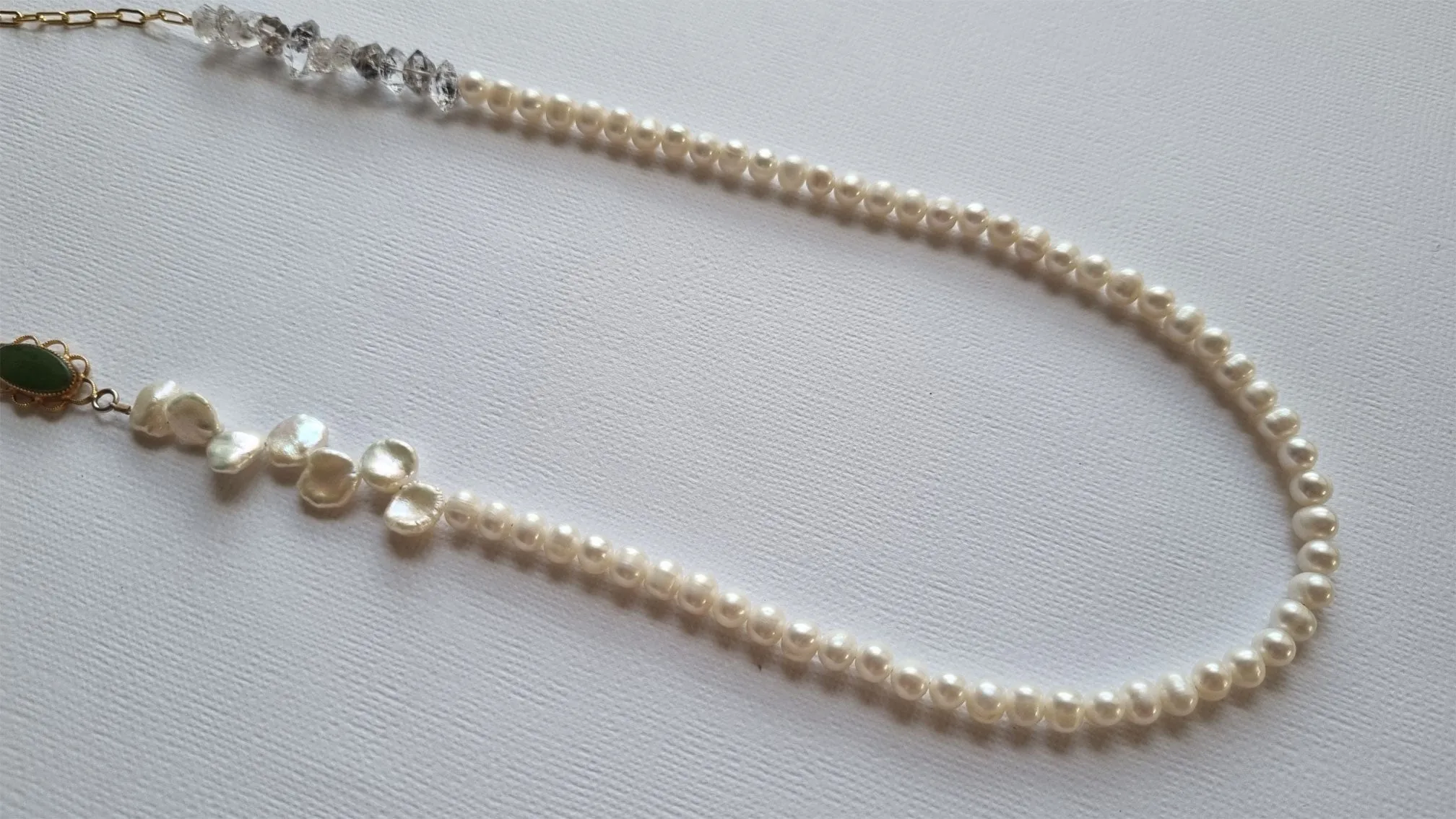 Lady Grey | long pearl chain necklace