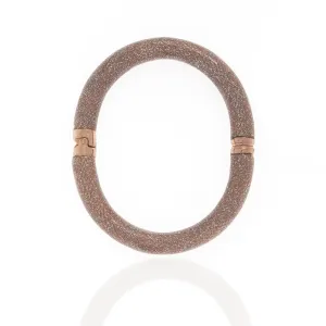 Large Rose Stardust Snakeskin Bracelet