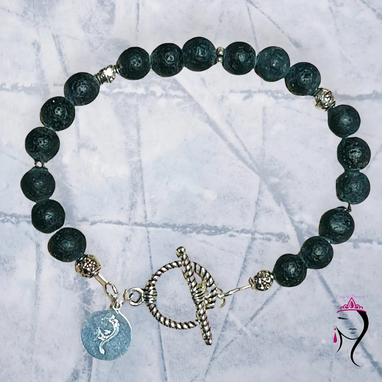 Lava Rock (8 mm) Bracelet,  #19120