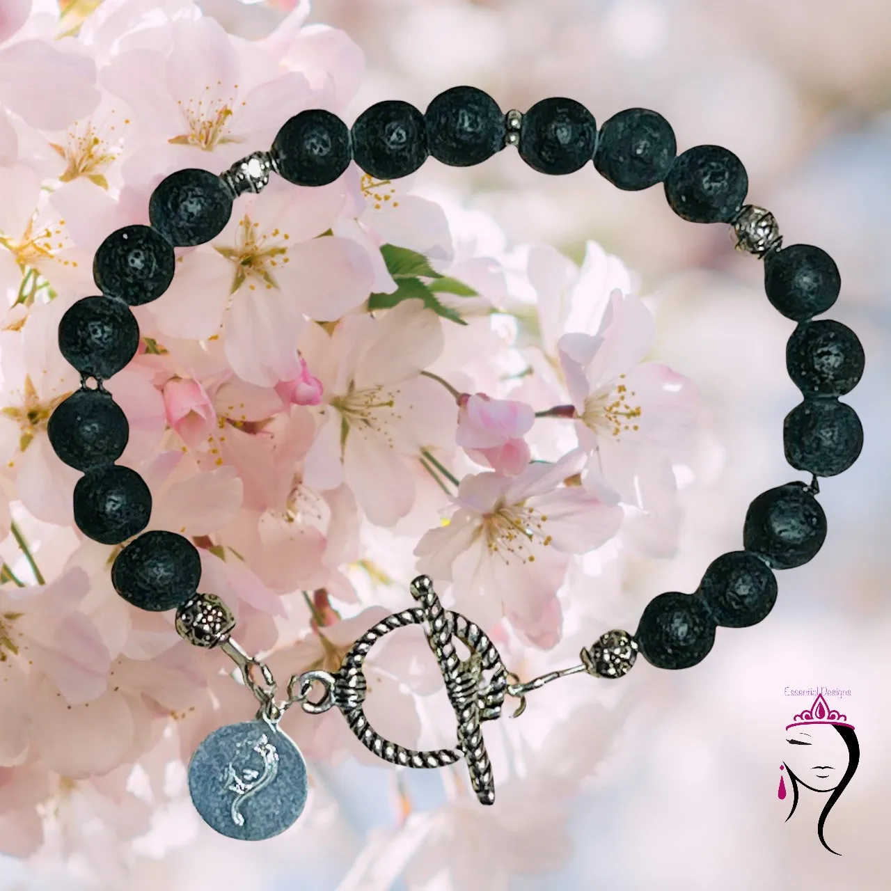 Lava Rock (8 mm) Bracelet,  #19120