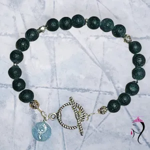 Lava Rock (8 mm) Bracelet,  #19120