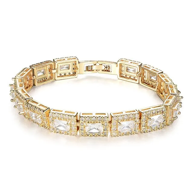 Lovers Princess White Gold Filled Bracelet
