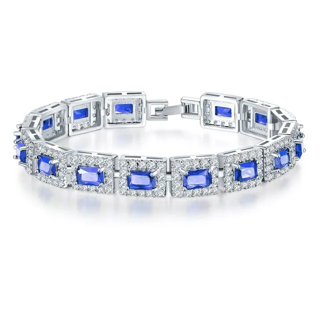 Lovers Princess White Gold Filled Bracelet