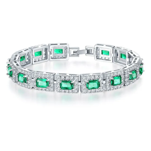 Lovers Princess White Gold Filled Bracelet