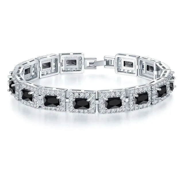 Lovers Princess White Gold Filled Bracelet
