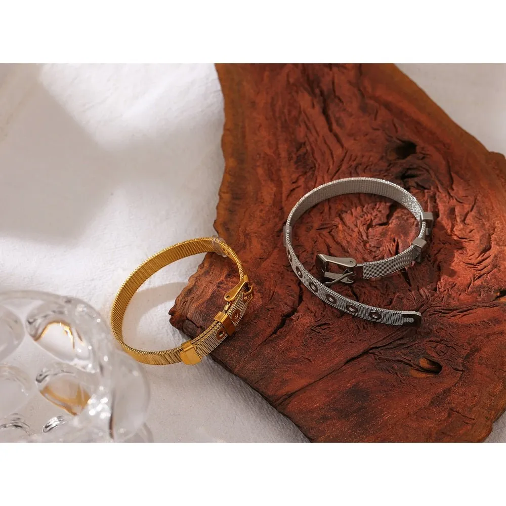 Luxury Gold Bangle Bracelet for Women 18 K Jewelry