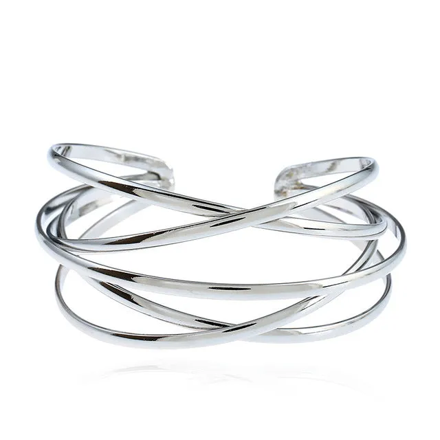 LZHLQ Cuff Bangles For Women Brand Big Bohemia Boho Fashion Bangles Indian Girls Bracelets & Bangles Female Cute Ladies Jewelry