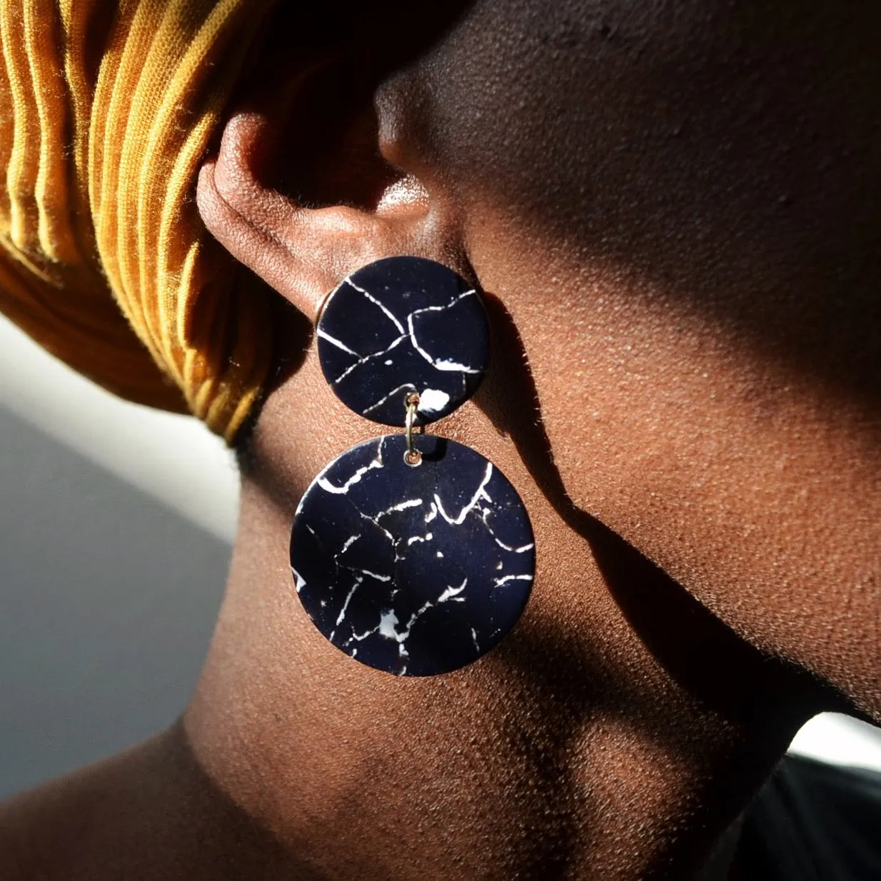 Marble Halls Statement Earrings