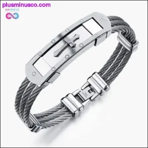 Men Bracelet Cross Stainless Steel