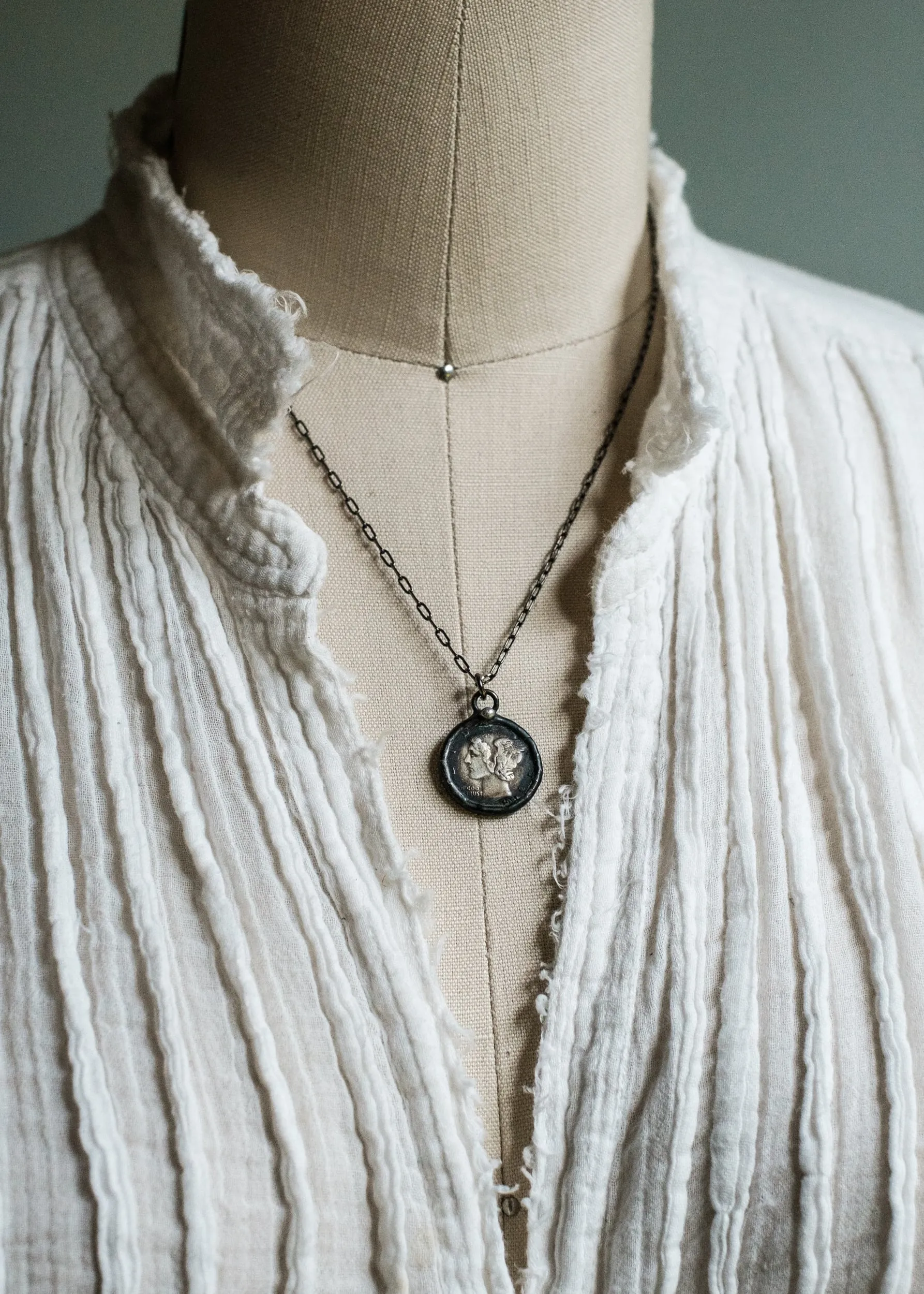 Mercury Coin Necklace