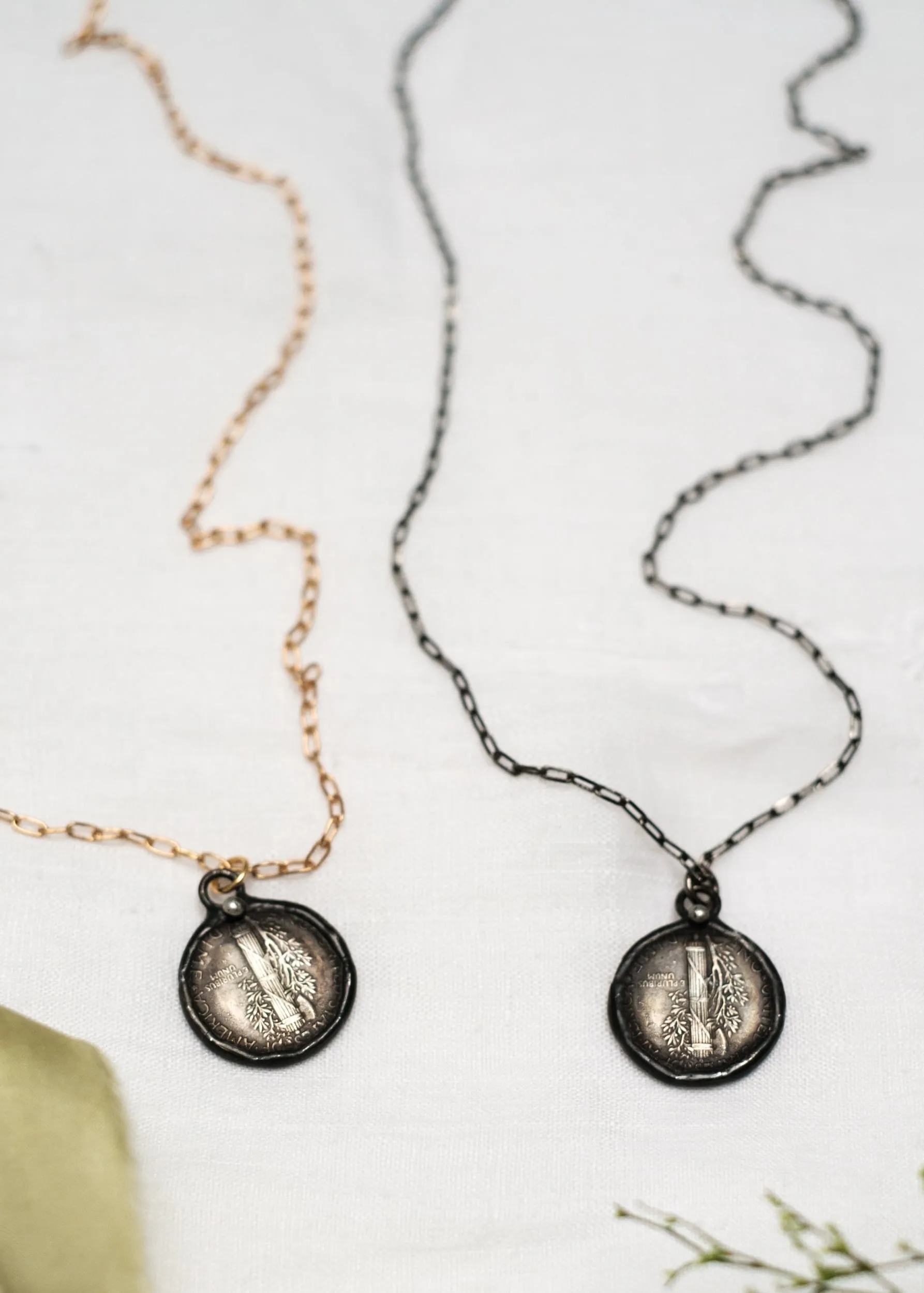 Mercury Coin Necklace